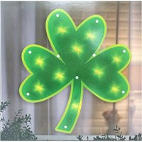 st. Patrick's Day Lighted Shamrock Window Silhouette Decoration - 1 Piece | Etsy (US)