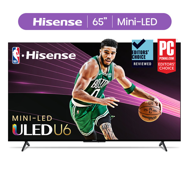 Hisense 65-Inch Class U6 Series Mini-LED QLED Google Smart TV (65U6K) - QLED, 600-Nit, Dolby Visi... | Walmart (US)