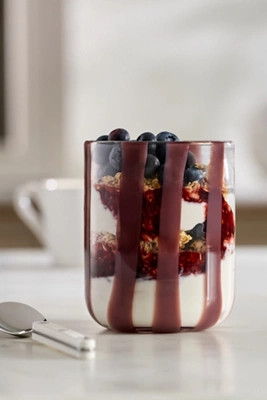 Ribbon Stripe Icon Juice Glass | Anthropologie (US)