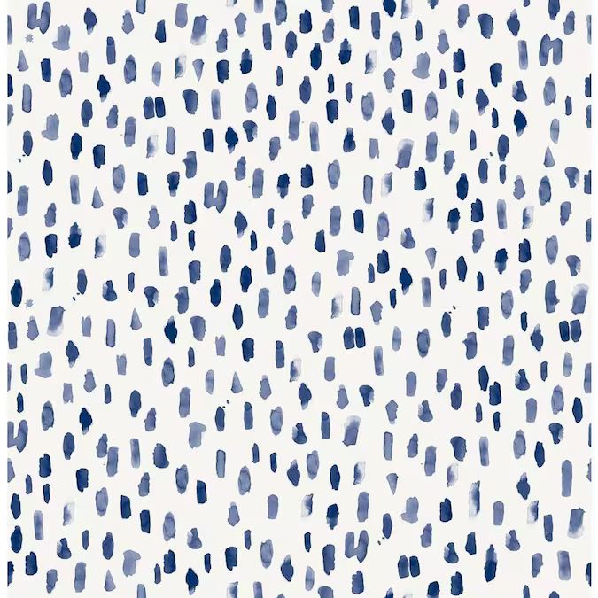 Scott Living 30.75-sq ft Blue Vinyl Polka Dot Self-Adhesive Peel and Stick Wallpaper | Lowe's