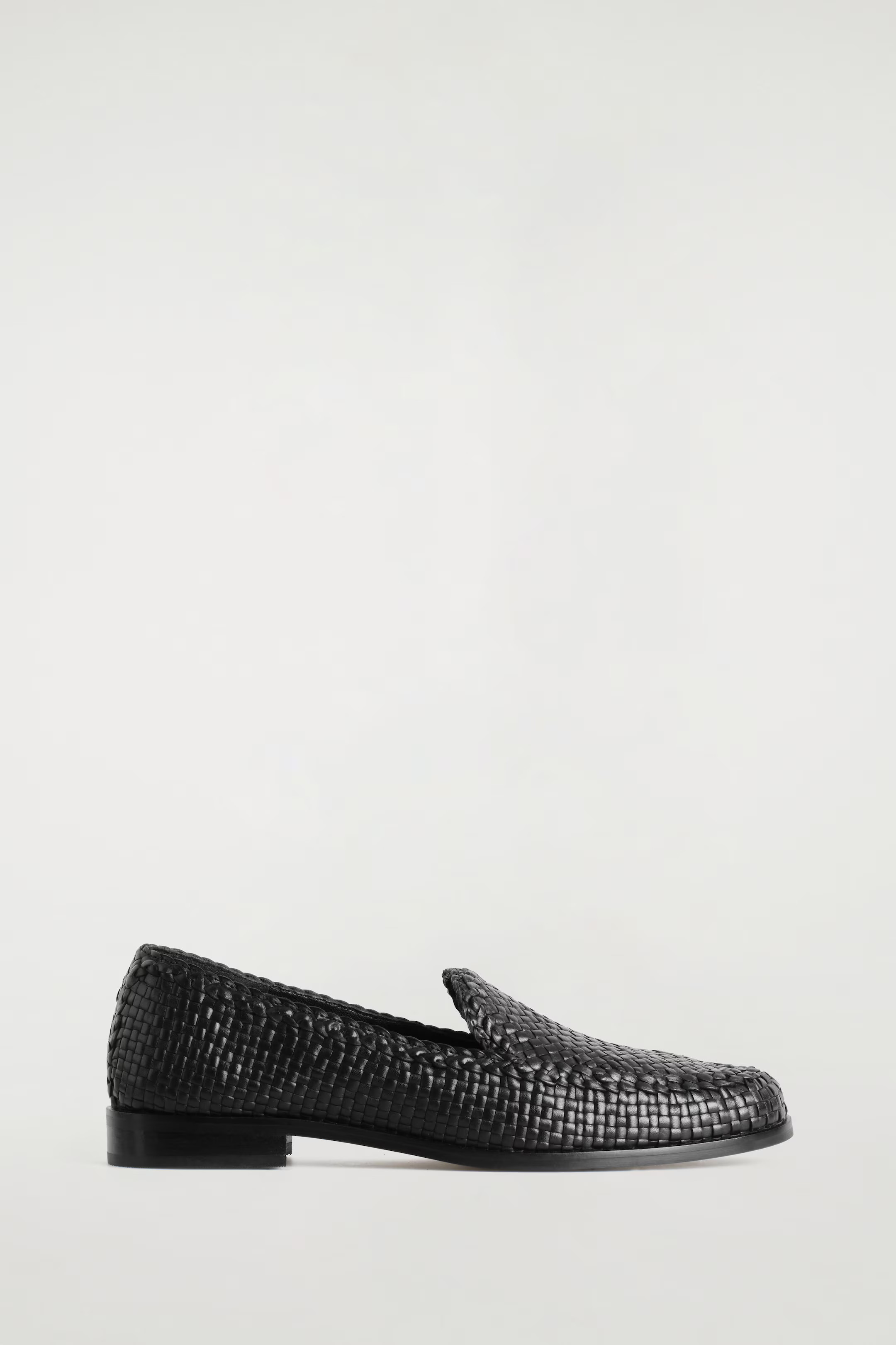 HAND-WOVEN LEATHER LOAFERS - BLACK | COS | COS (EU)