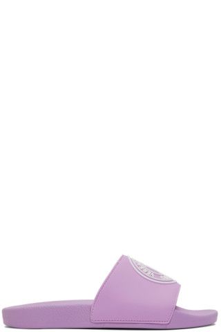Purple V-Emblem Sandals | SSENSE