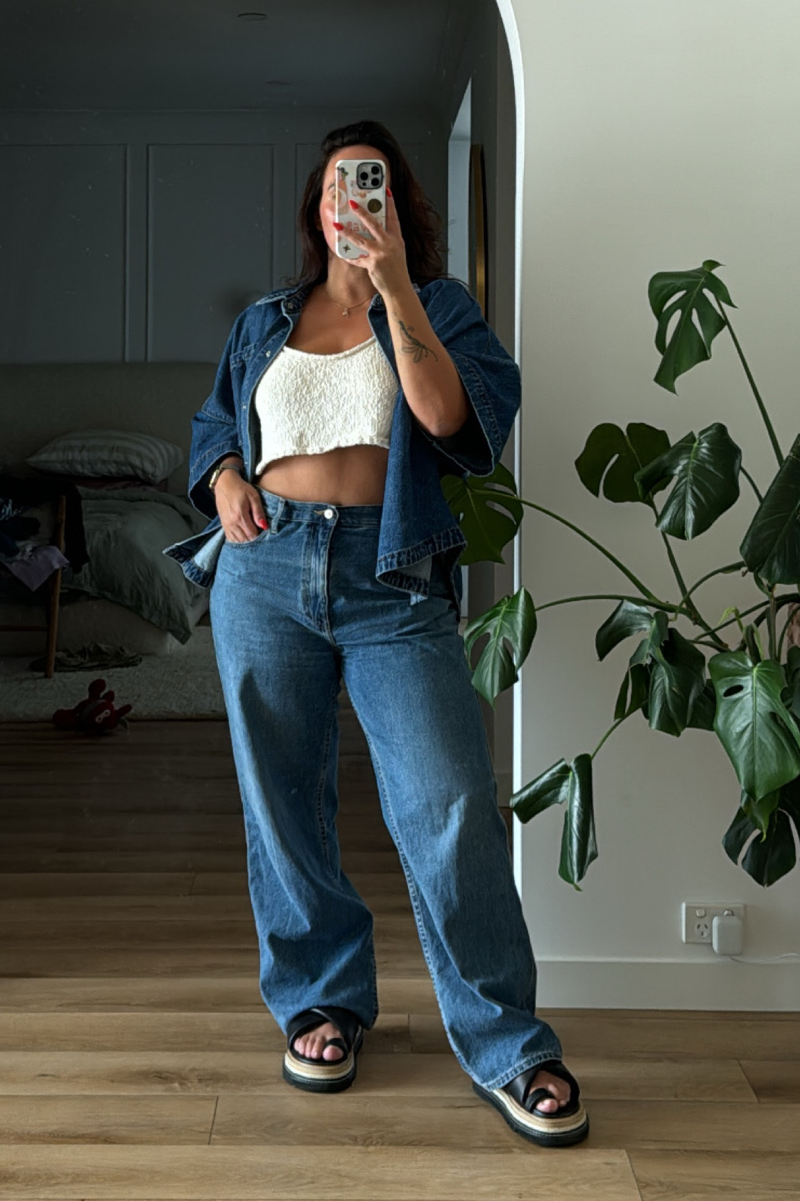 Could literally wear this every single day… 
#doubledenim 🫶🏼 

#LTKmidsize #LTKstyletip #LTKaustralia