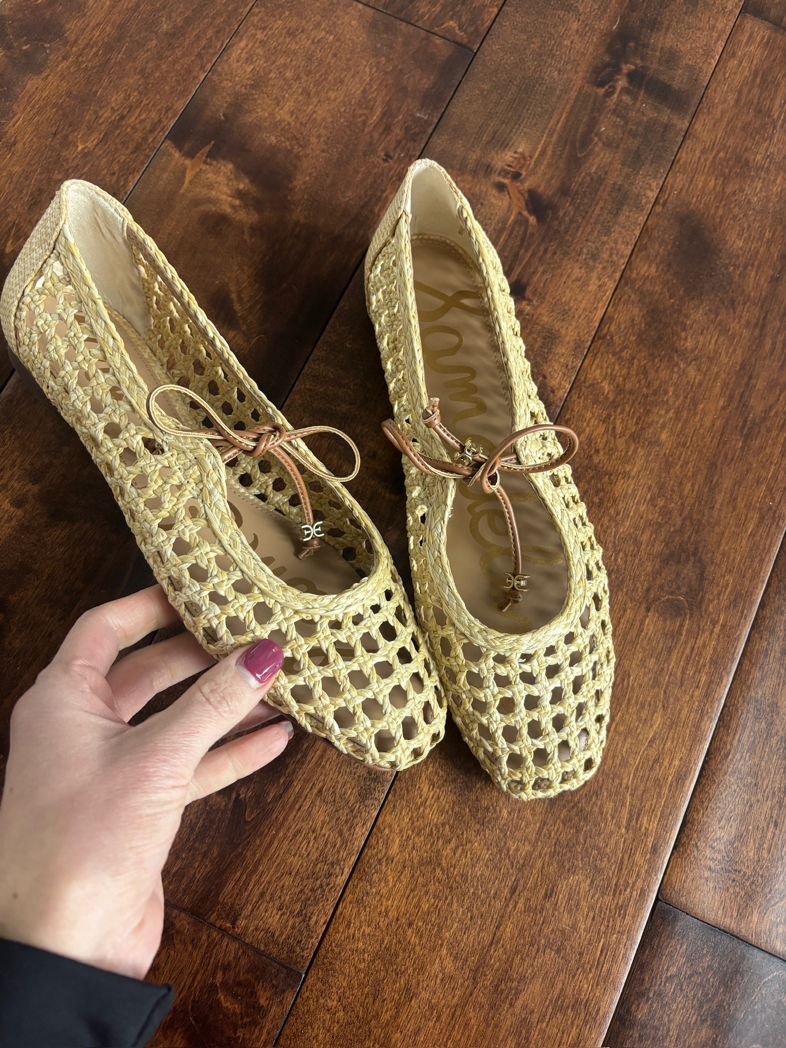 I’m loving the perforated flats! These are from @samedelman and I love the leather tie for a special touch  

#LTKSaleAlert