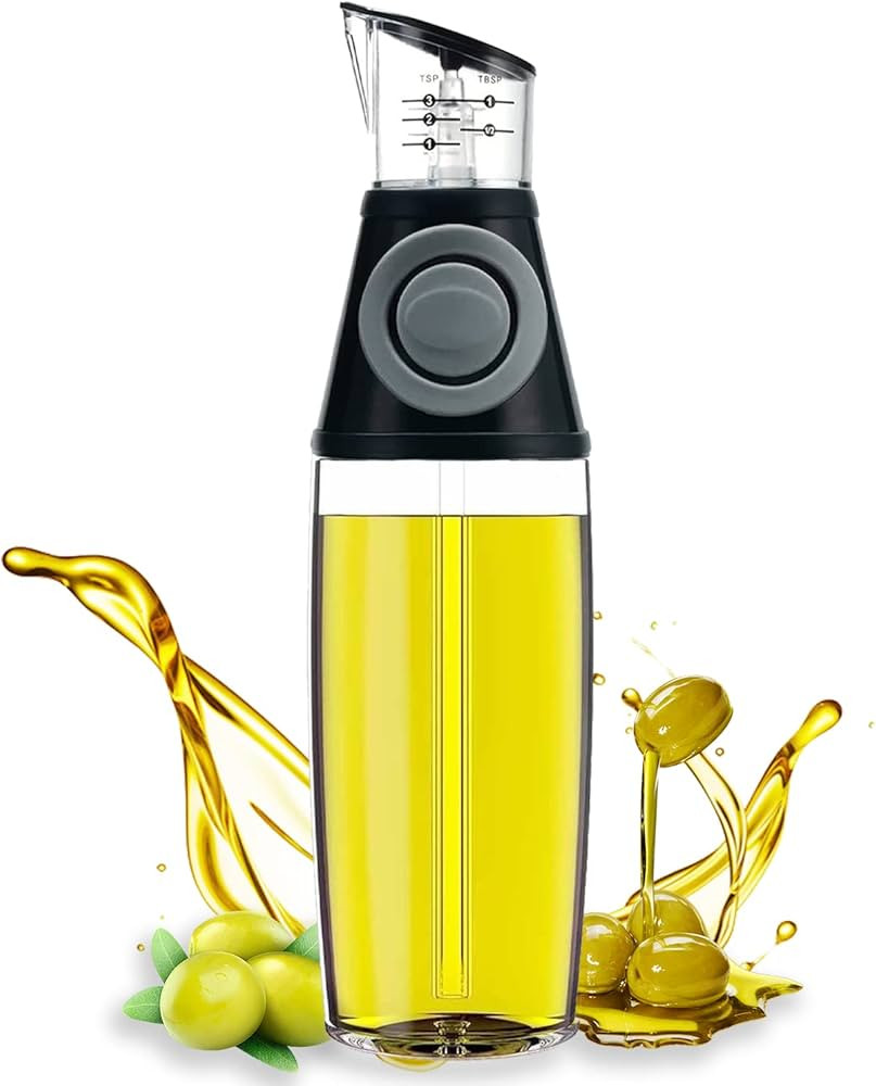 KITLAB Oil Dispenser Bottle, 17oz Olive Oil Dispenser Oil Sprayer, Clear Glass Refillable Oil and... | Amazon (US)