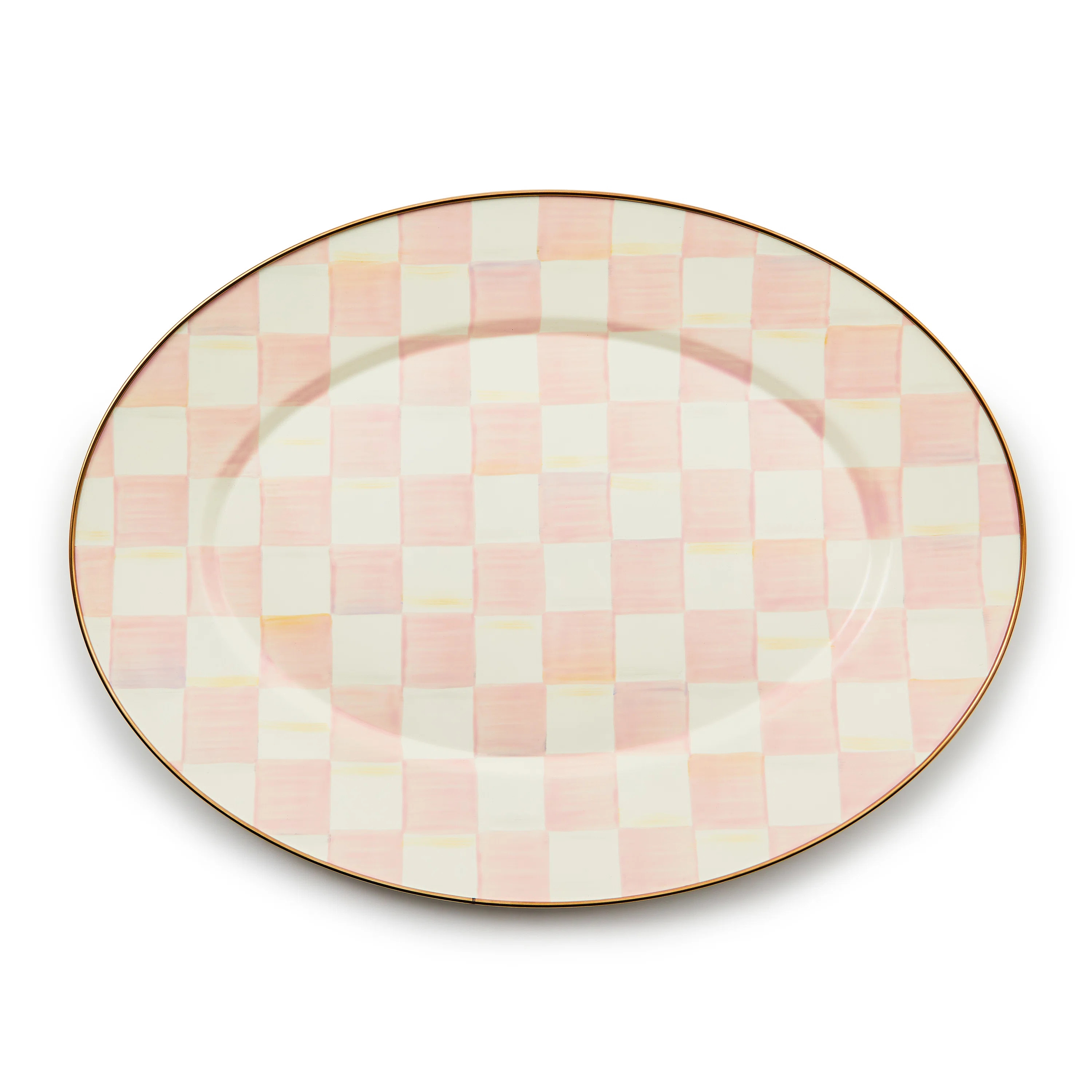 Rosy Check Medium Oval Platter | Wayfair North America