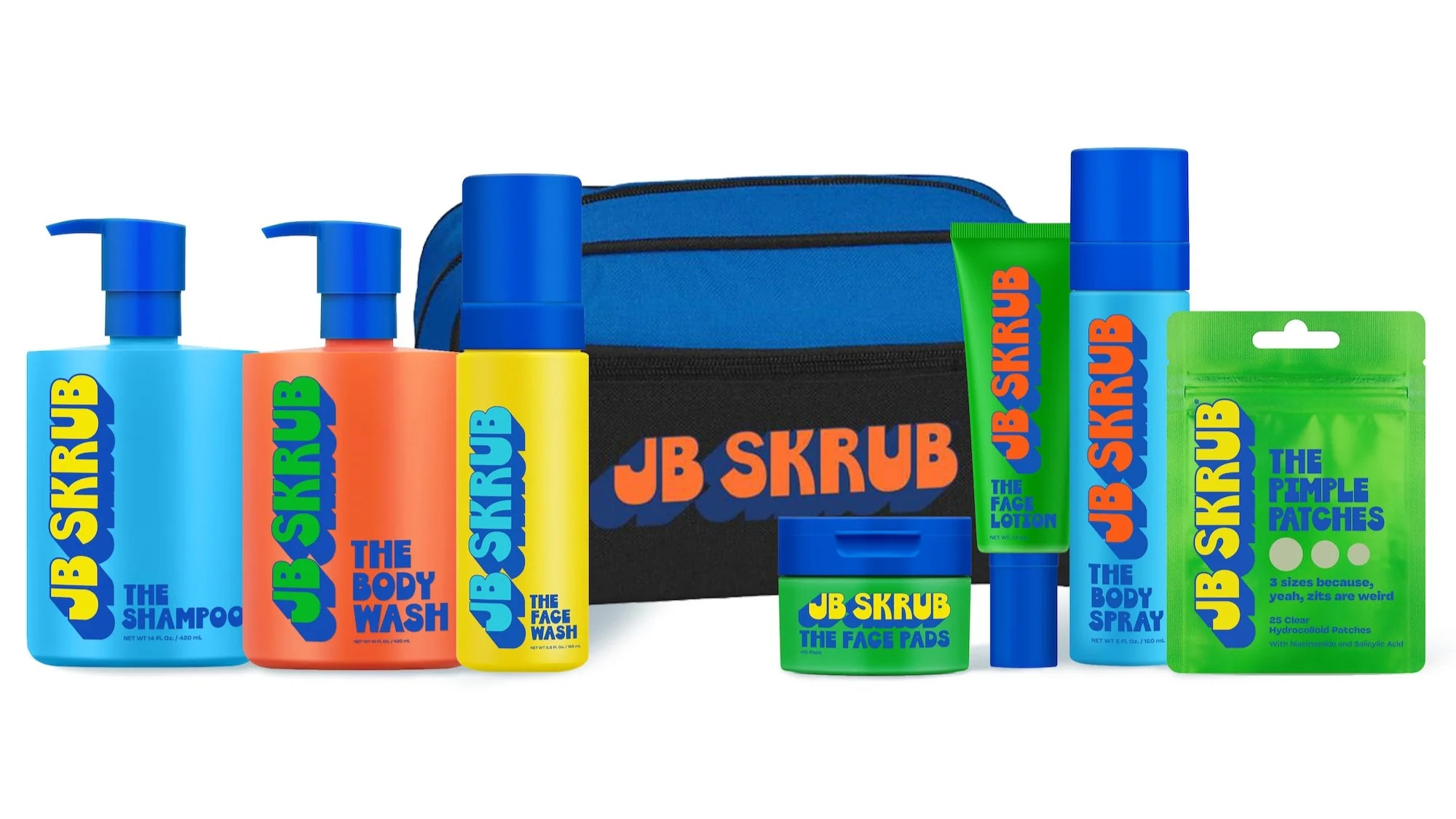 The Ultimate Travel Bag Set - Complete Teen Skincare & Bodycare Routine - JB SKRUB | JB SKRUB