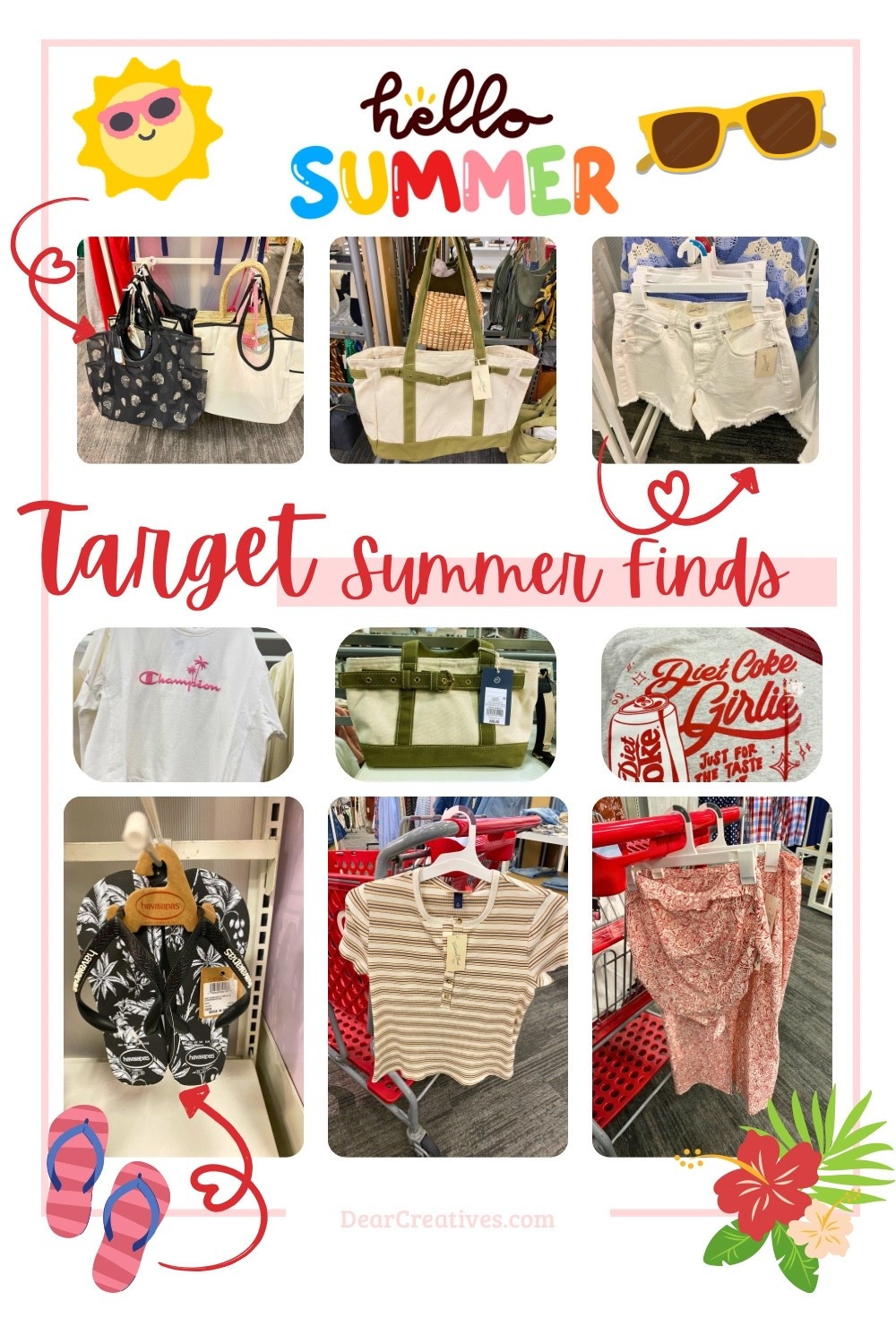 Target Summer Finds: cute beach totes, summer shorts & tops, sweatshirts, bandeau top & skirt, Havana slip flops (2 colors & so comfy + cute!) shopping while traveling.

#LTKdayinmylife #LTKTravel #LTKSeasonal