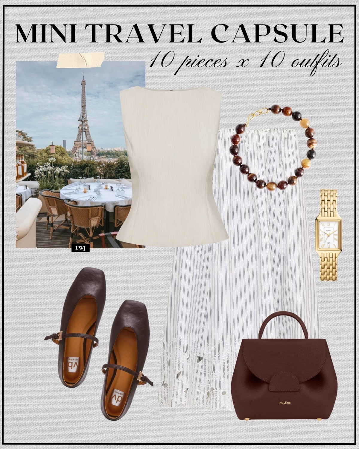 Mini travel capsule Paris edition 

Spring style / spring capsule / Europe vacation / classic and minimal style 

#LTKTravel #LTKootd