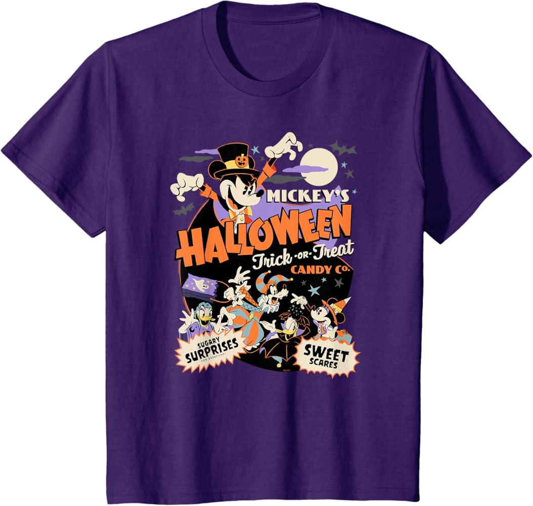 Disney Mickey’s Halloween Trick or Treat Candy Co. T-Shirt Small | Amazon (US)