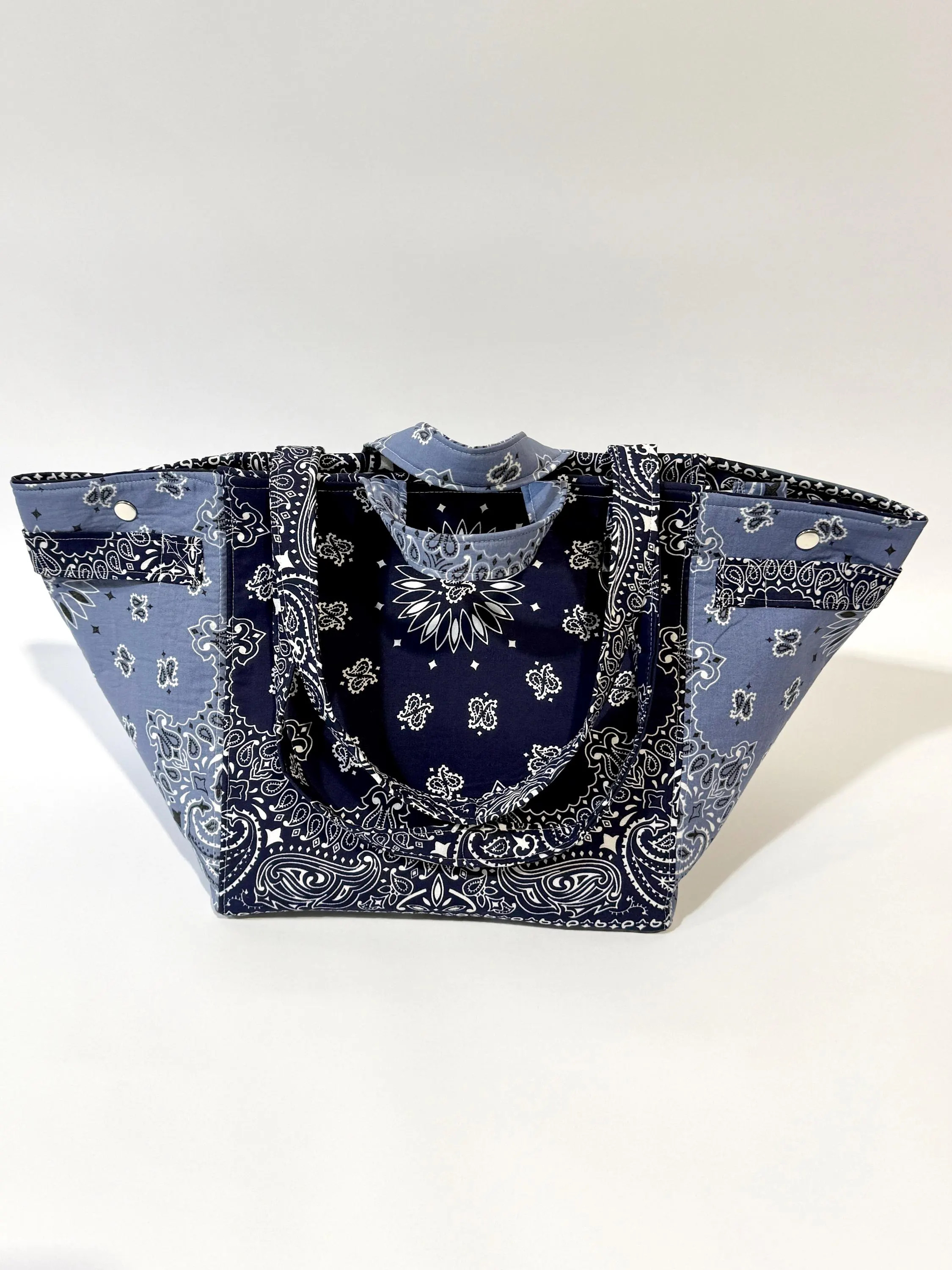Bandana Tote Bag Large - Oversized Fabric Carryall for Work, Travel, School, Shoppong or Diaper Bag | Etsy (Global)