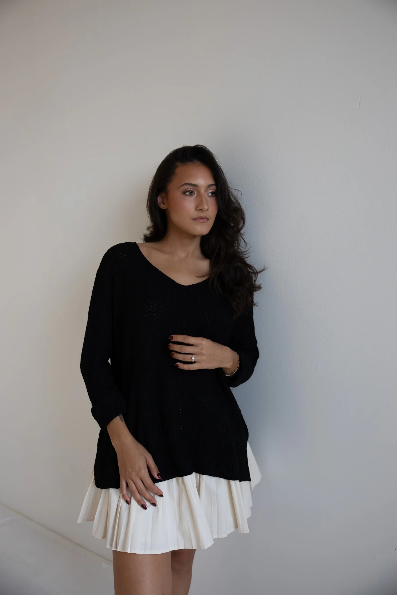Cozy Chic Knit Sweater in Black | Ardire Collection