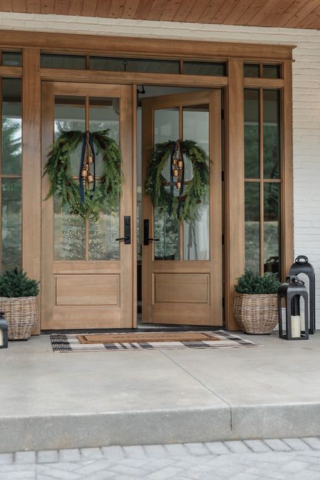 Shop my front porch (so far)! Big makeover coming SOON! In the meantime I couldn’t wait any longer to get these gorgeous wreaths on the doors! 😍

Use code LINDSEYP10 to save 10% on my wreaths at McGee & Co. 

Christmas wreath, holiday wreath, Christmas decor, Christmas entry, holiday entry, front porch, Christmas porch, front door, cedar, faux cedar, basket, planter, lanterns, rug, door mat 

#LTKHoliday #LTKSeasonal #LTKhome
