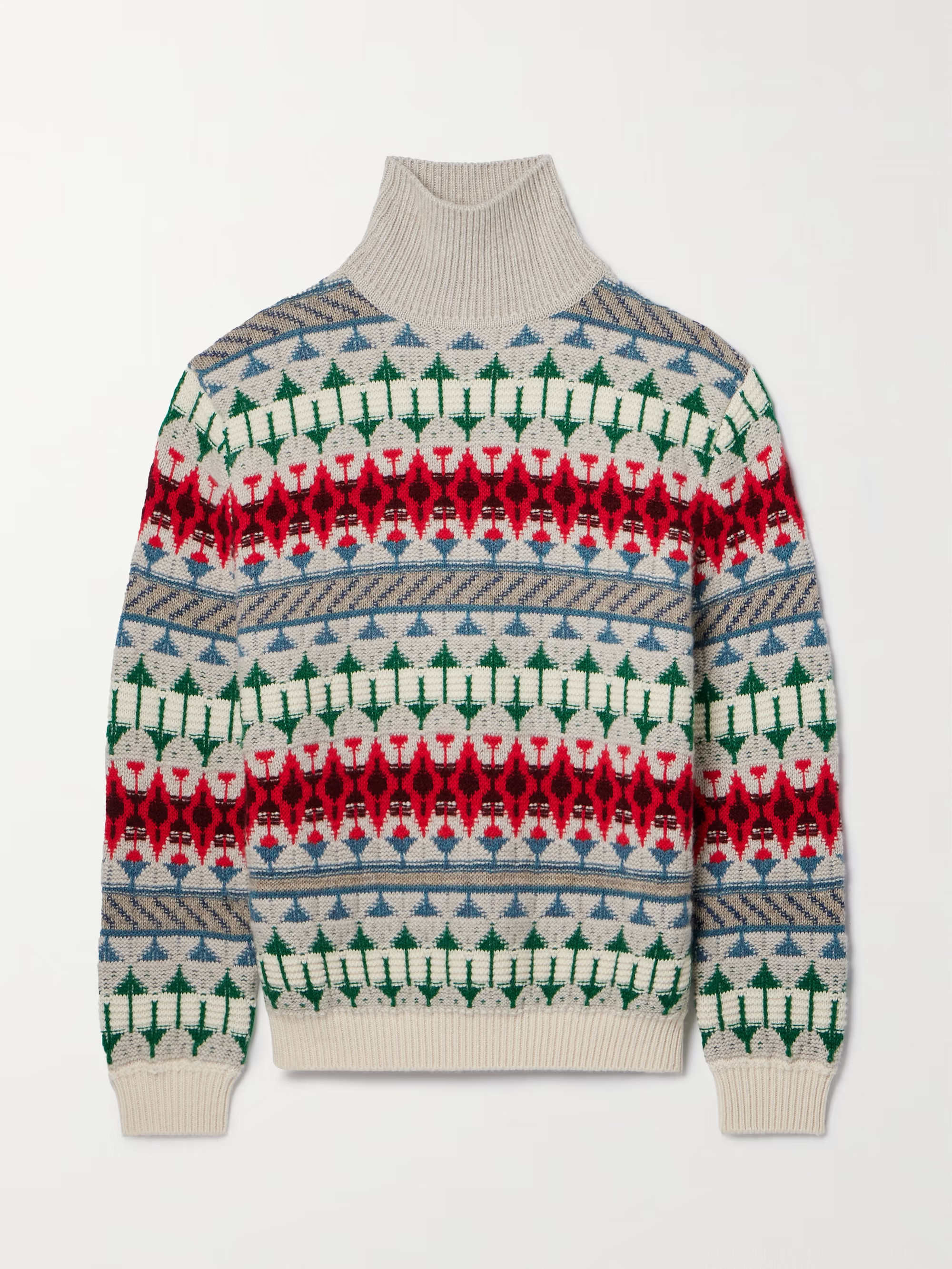 Holiday Noel cashmere-jacquard turtleneck sweater | NET-A-PORTER (US)