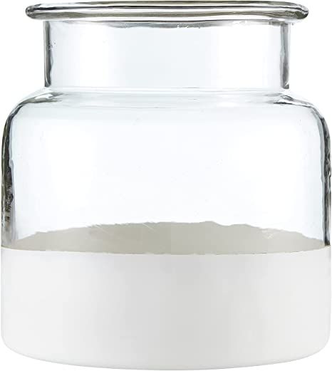 Amazon.com: 47th & Main Glass Decorative Jar Vase, 6" Tall, Matte White Base : Home & Kitchen | Amazon (US)