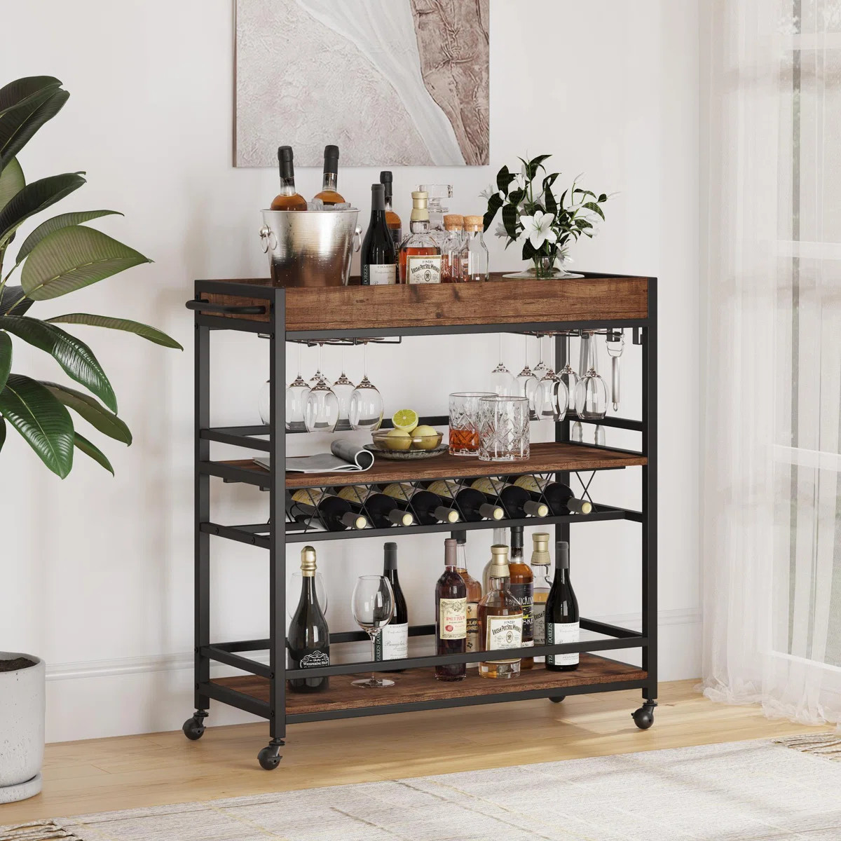 Aust Metal Bar Cart | Wayfair North America