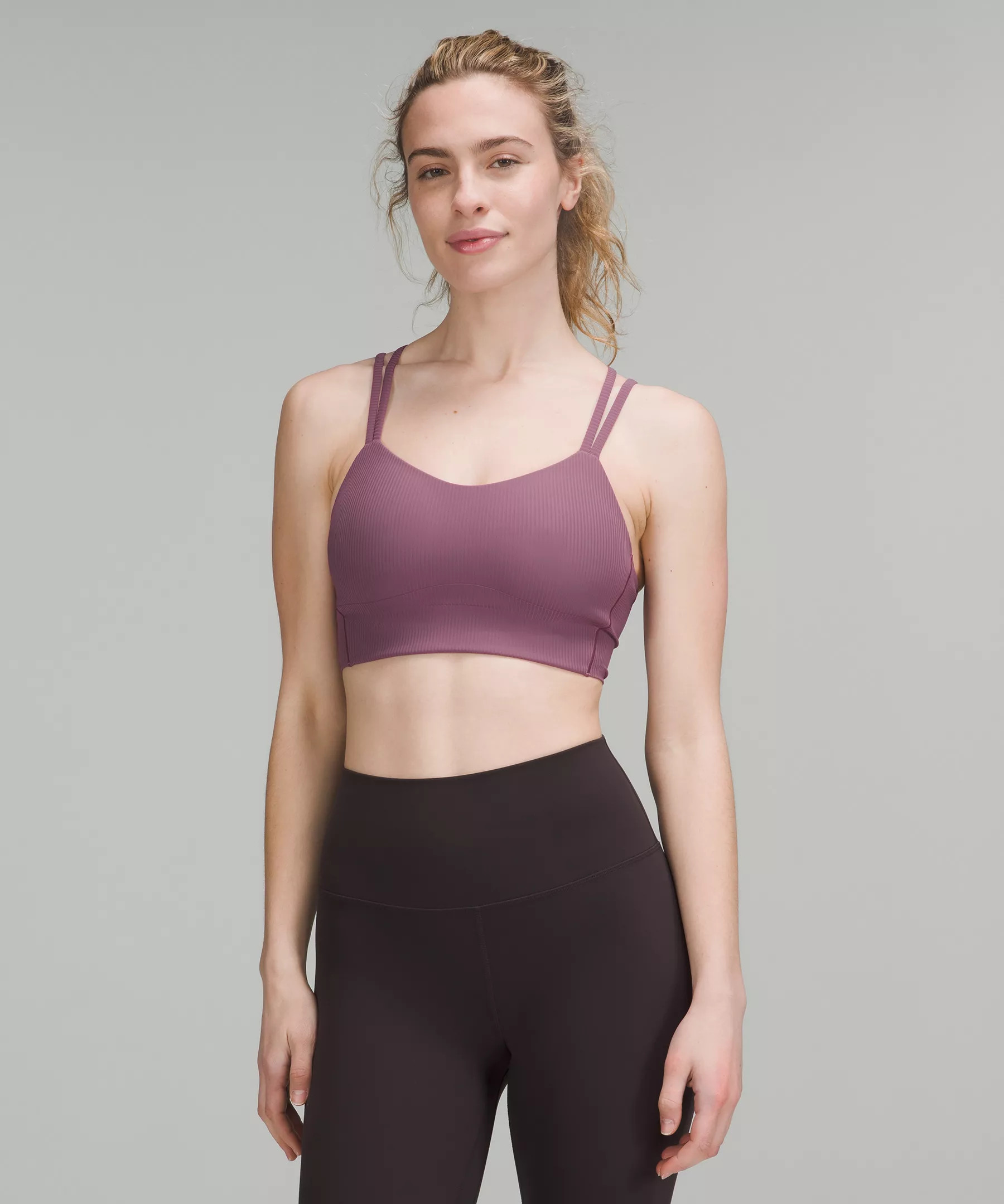Like a Cloud Ribbed Longline Bra Light Support, B/C Cup | Lululemon (US)