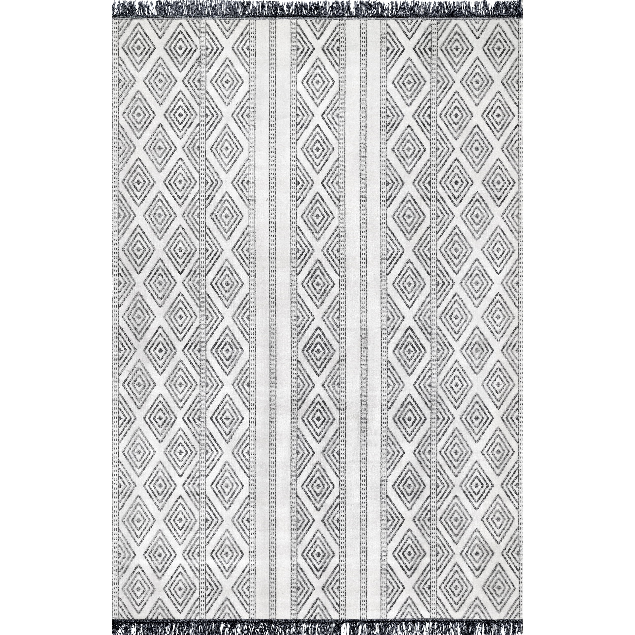 nuLOOM Miriam Striped Indoor/Outdoor Area Rug, 10' x 14', Gray | Walmart (US)