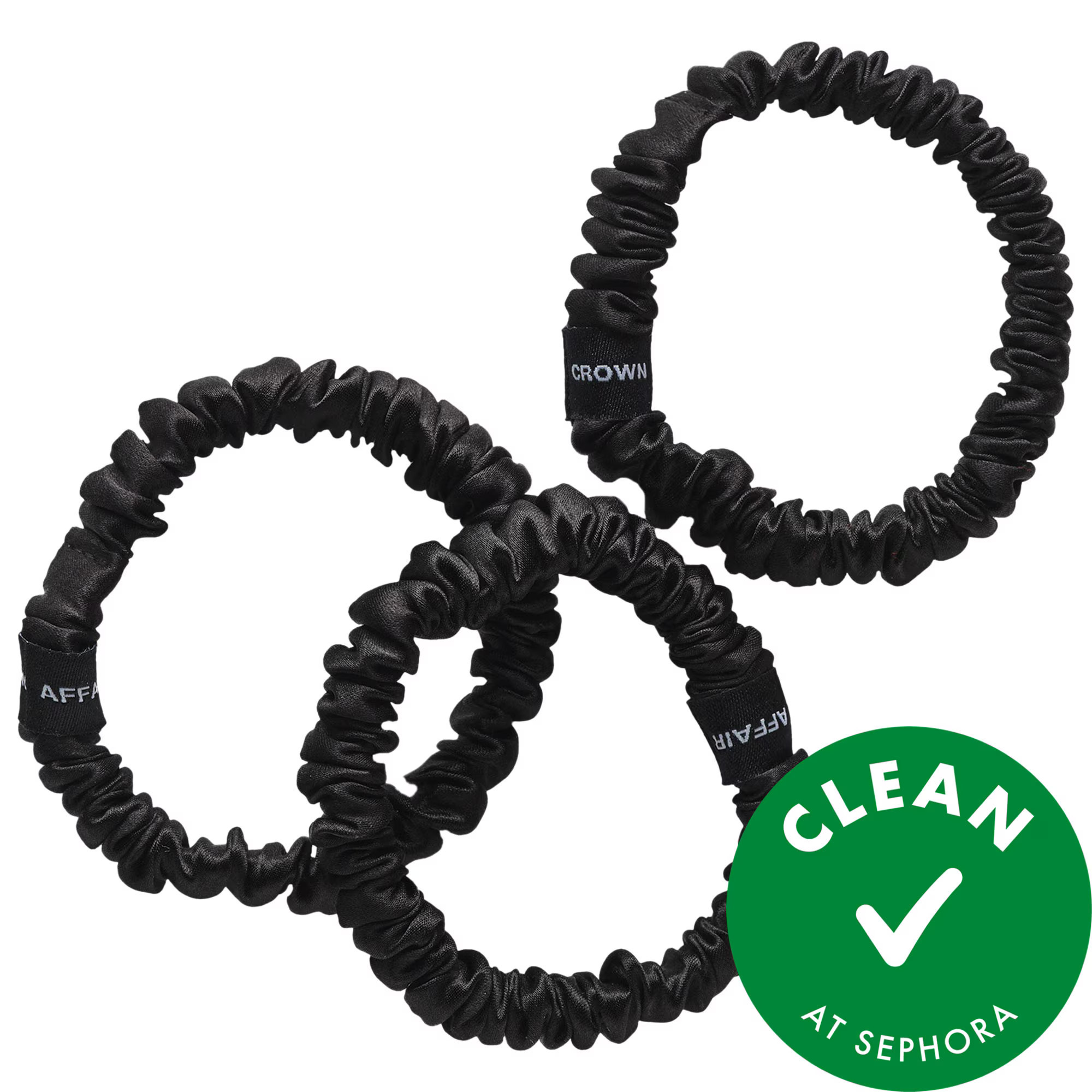 Crown Affair The Silk Scrunchie No. 001 Set Black | Sephora (US)