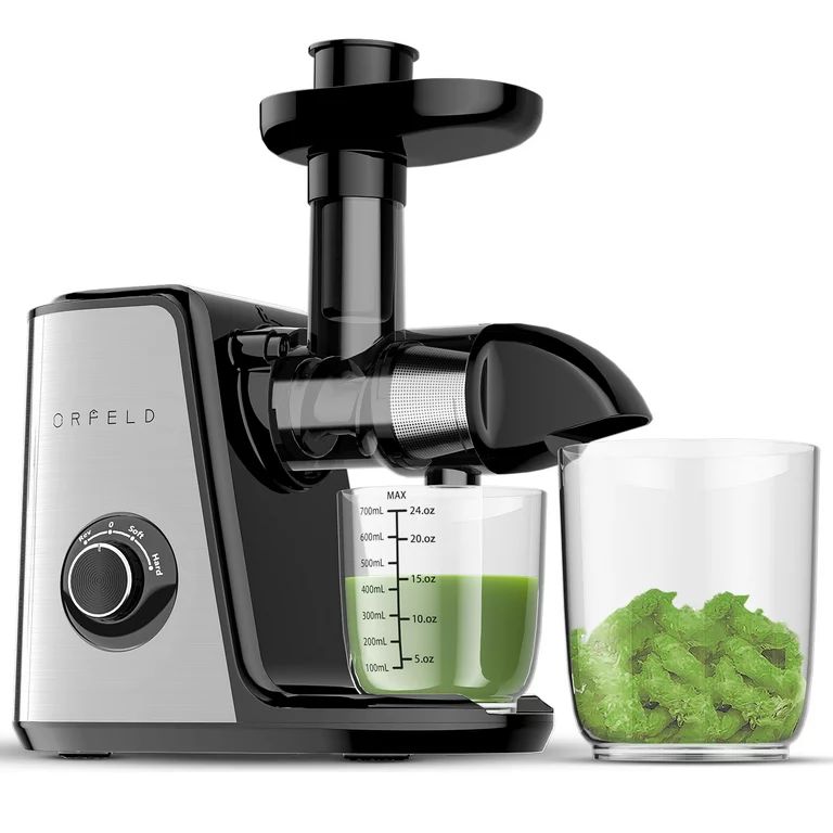 Masticating Juicer, ORFELD 150W Juicers Machine 3" New Extractors for Fruits and Vegetables, Silv... | Walmart (US)