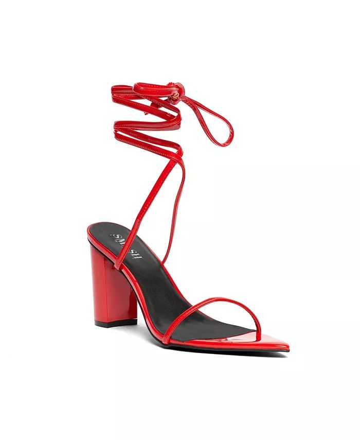 SMASH Shoes Women's Onyx Wraparound Ankle Strap Dress Sandals - Extended sizes 10-14 - Macy's | Macy's