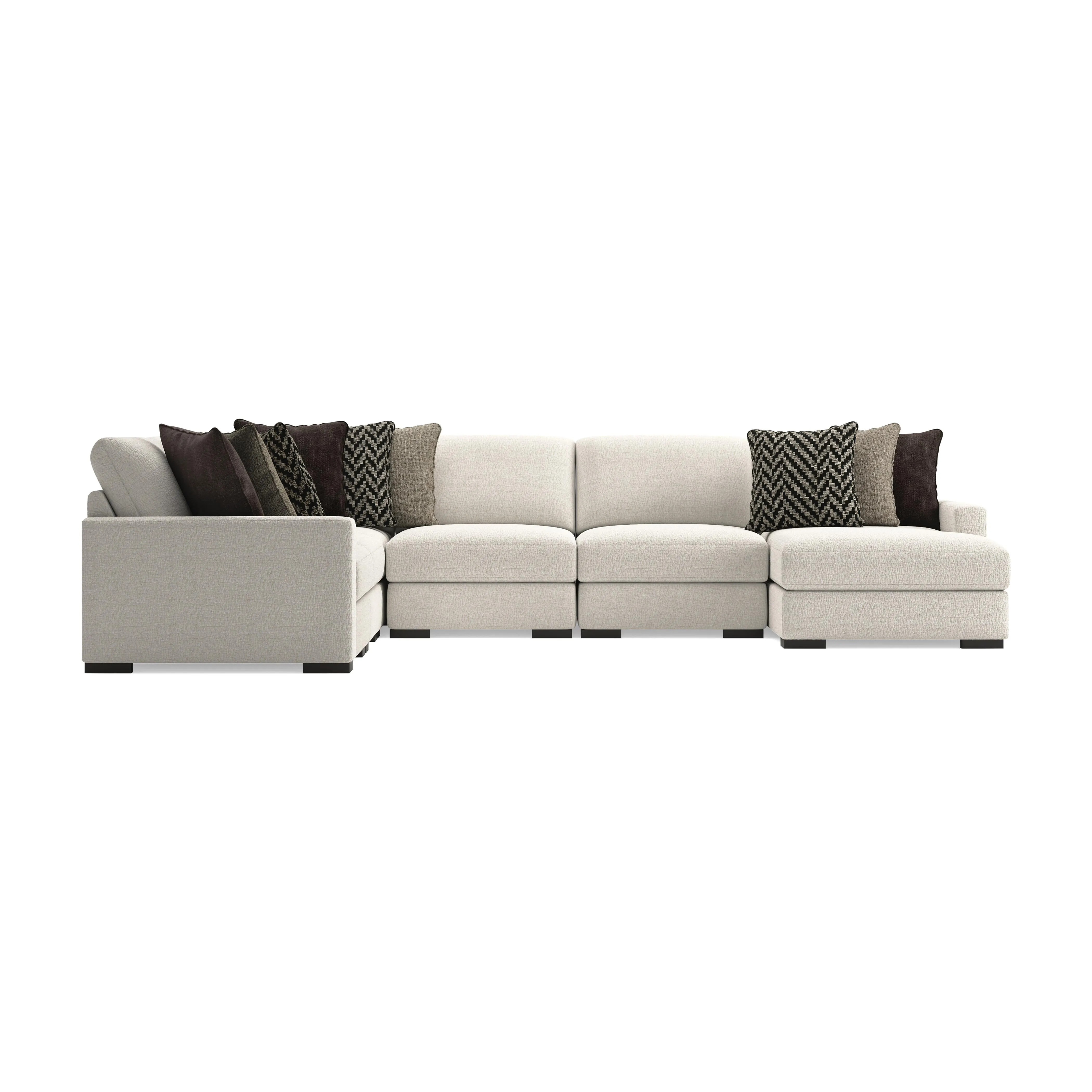 Elissa Court 6-Piece Next-Gen Nuvella™ Performance Fabric Modular Sectional with Chaise | Ashley
