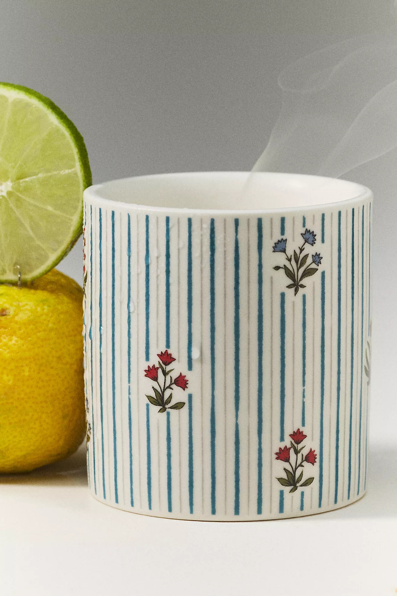 Spring Cottage Fresh Spring Rain & Bright Bergamot Ceramic Boxed Candle | Anthropologie (US)
