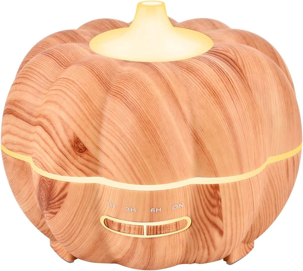 Halloween Pumpkin LED Humidifier 300ml Mini Cool Mist Spray Essential Oil Diffuser Air Aroma Diffuse | Amazon (US)