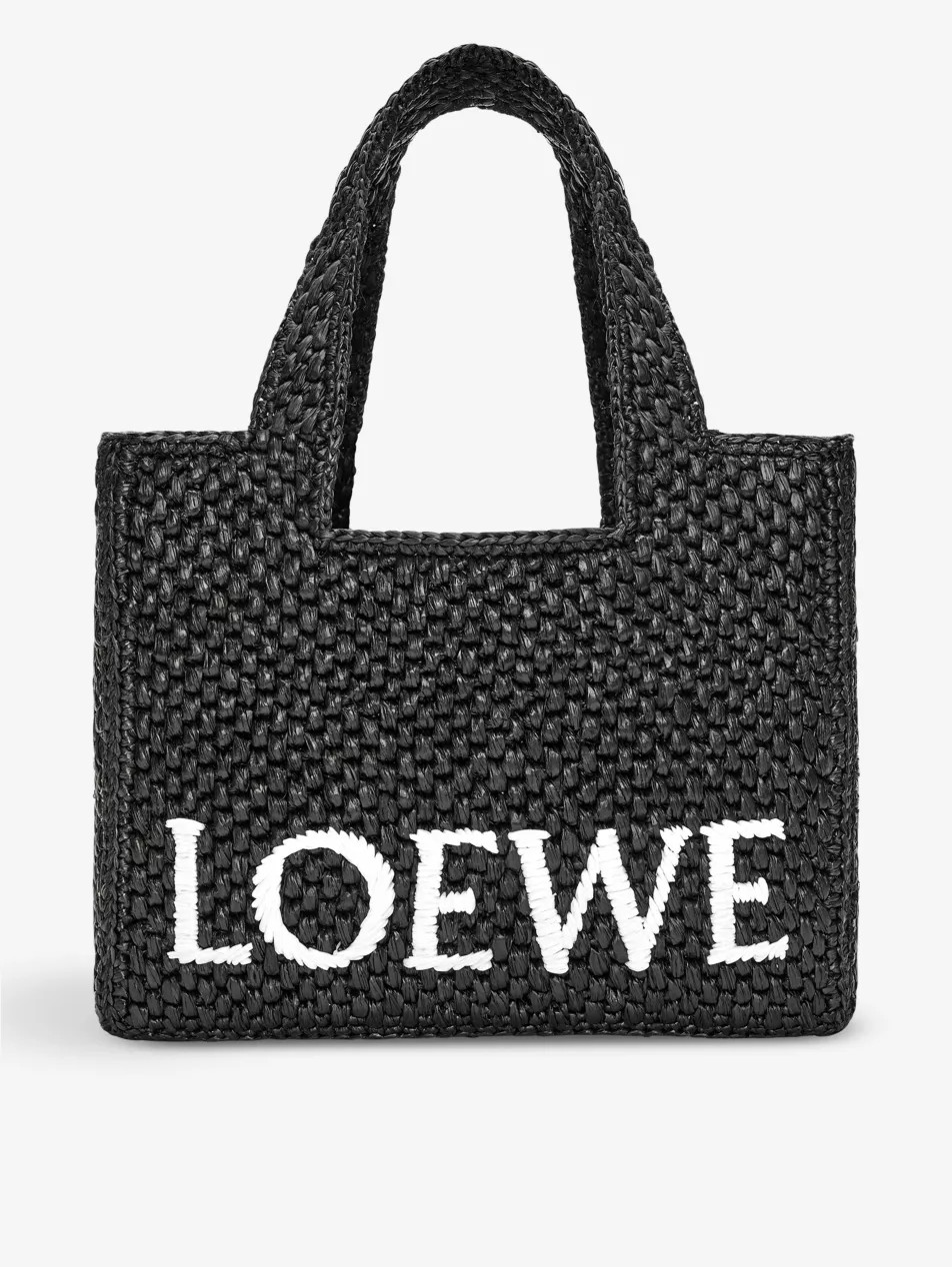 Loewe x Paula's Ibiza small raffia tote bag | Selfridges
