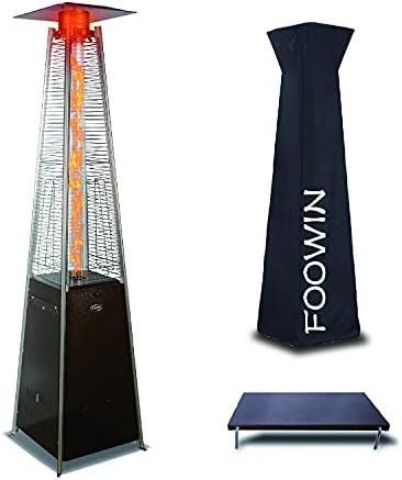FOOWIN Pyramid Patio Propane Heater, 2 in 1 Patio Propane Heater with Detachable table, 48,000 Bt... | Amazon (US)