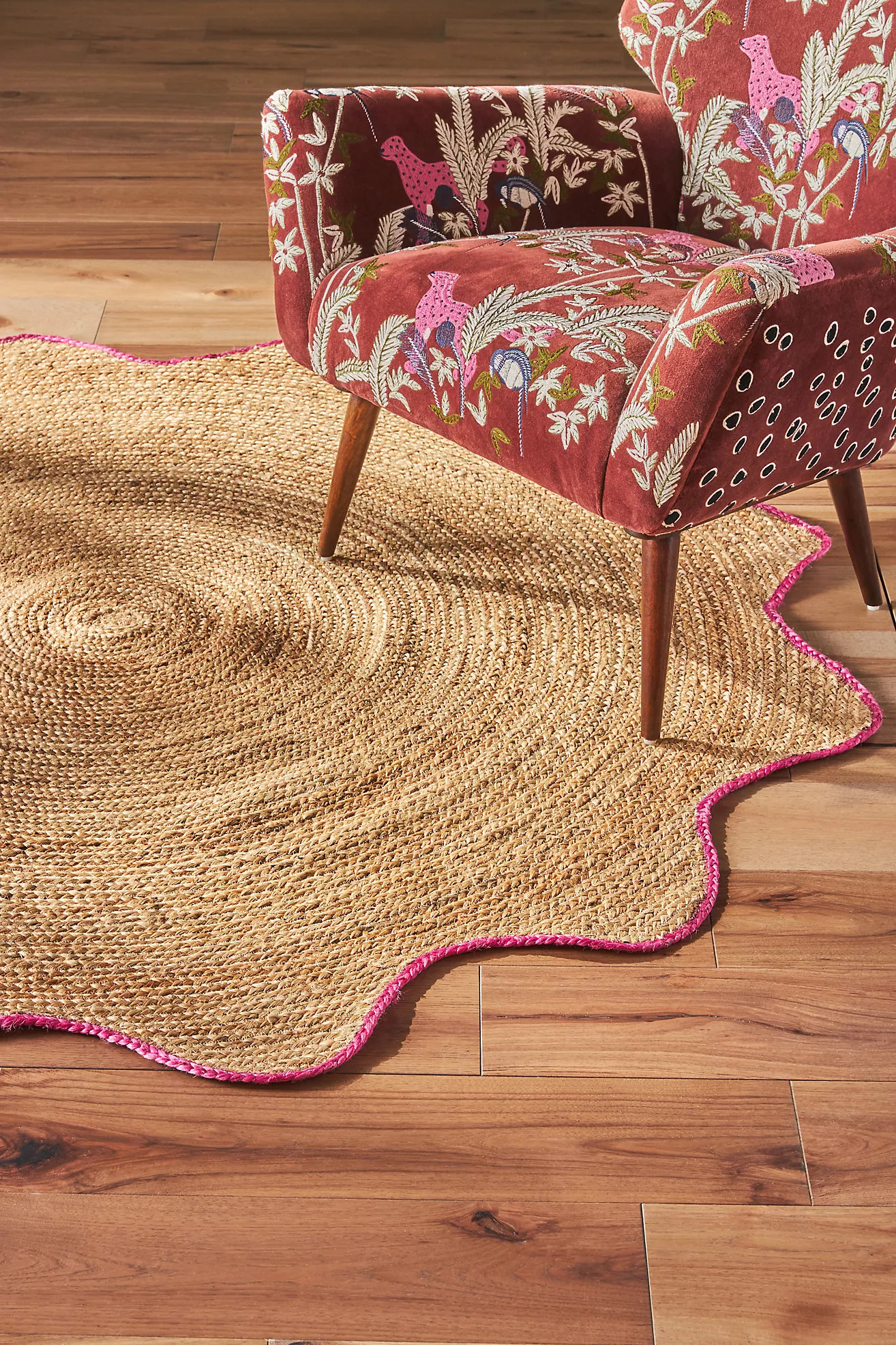 Scalloped Jute Hartley Rug | Anthropologie (US)