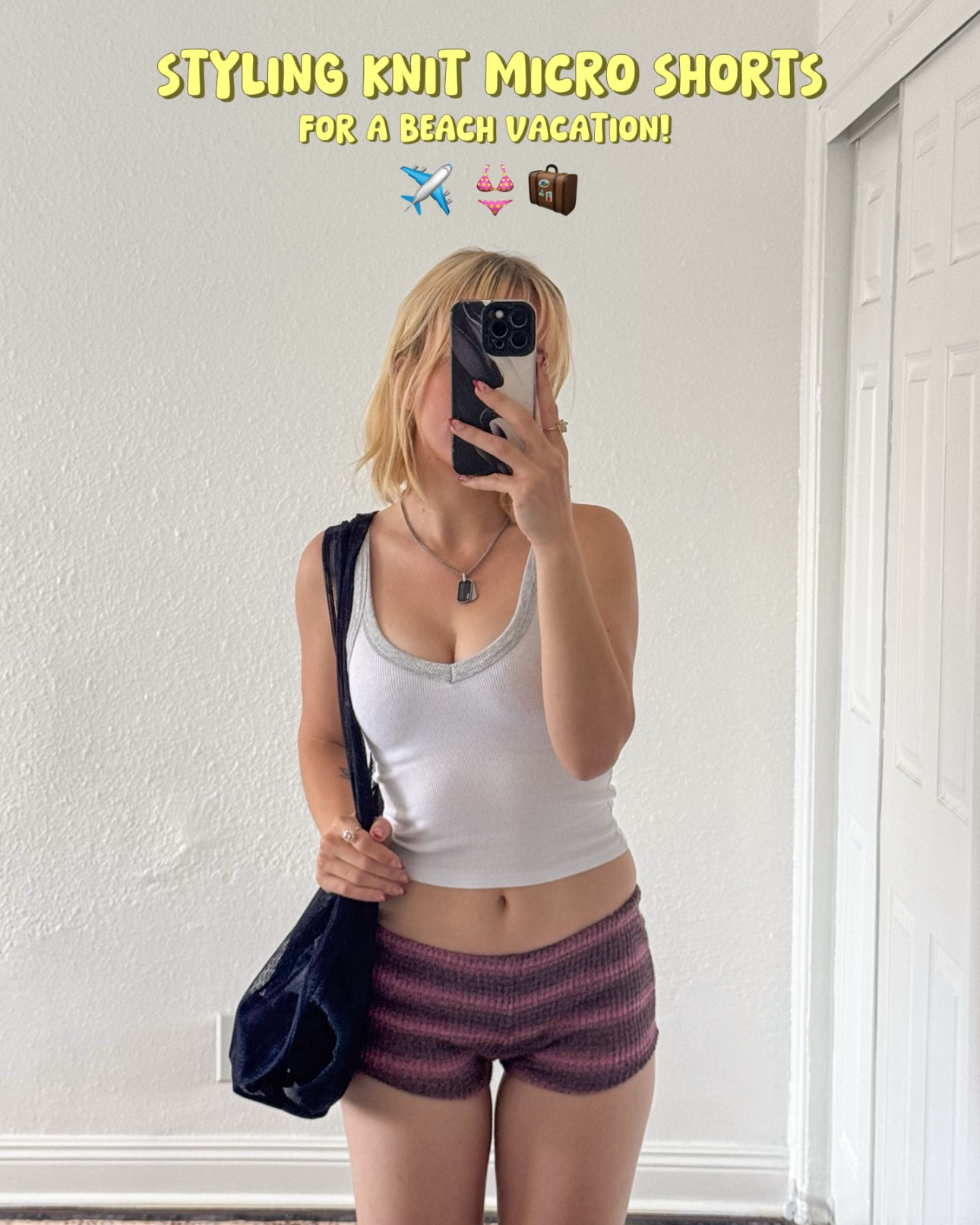 i just got some knit micro shorts for spring & summer & i’ve been loving them!! i think they’re so so cute for styling fun little beach outfits! i like to wear mine with just a simple tank top (you can even put this over your bikini!) & some cute sandals.  i also bring a cozy sweatshirt to put over if it gets chilly. this combo is also great for juts lounging at home :) #vacationmode #outfitinspo #microshort #beachoutfit 

#LTKSwim #LTKootd #LTKSeasonal