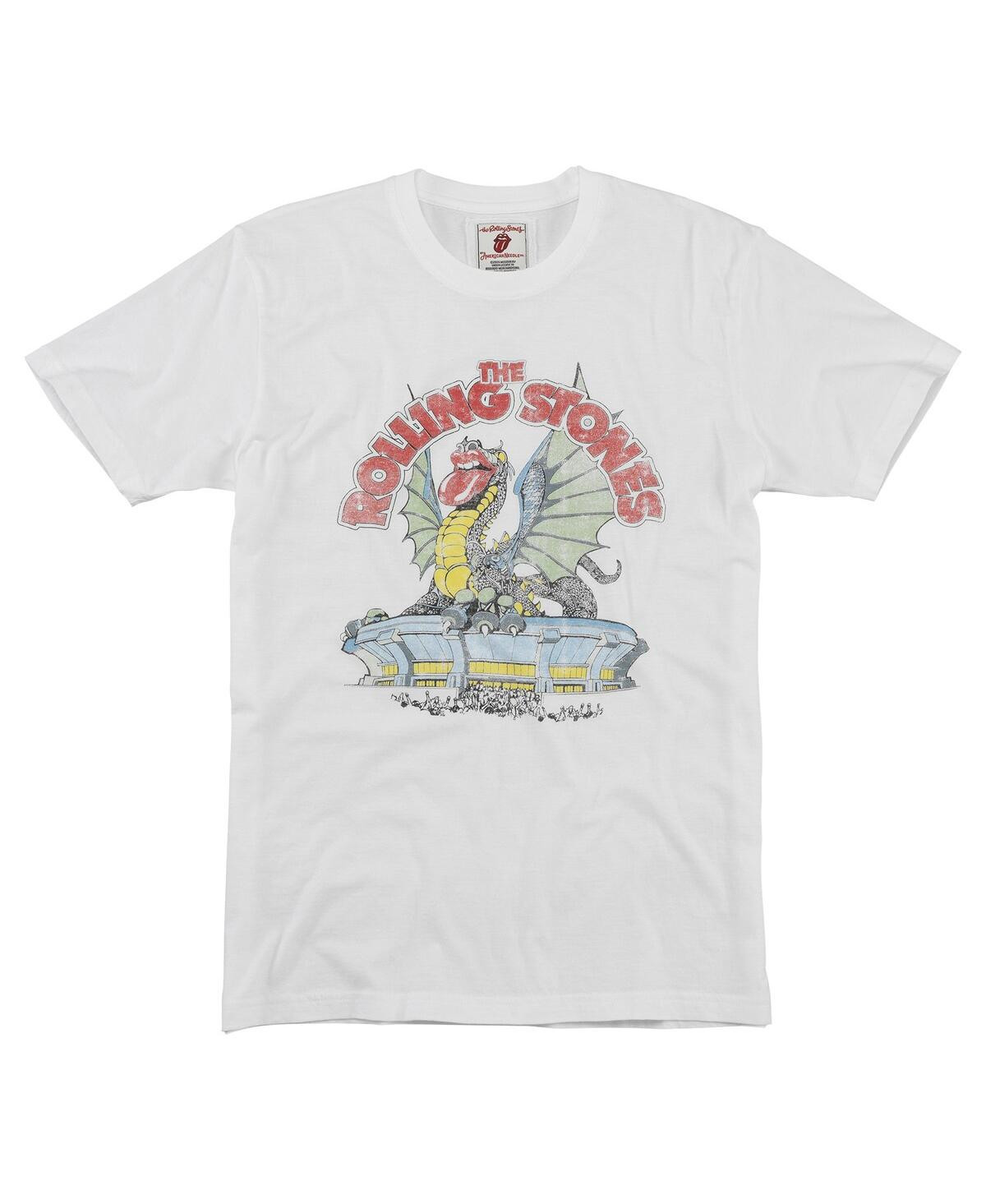 American Needle Men's White Rolling Stones Vin Fade T-Shirt - White | Macy's