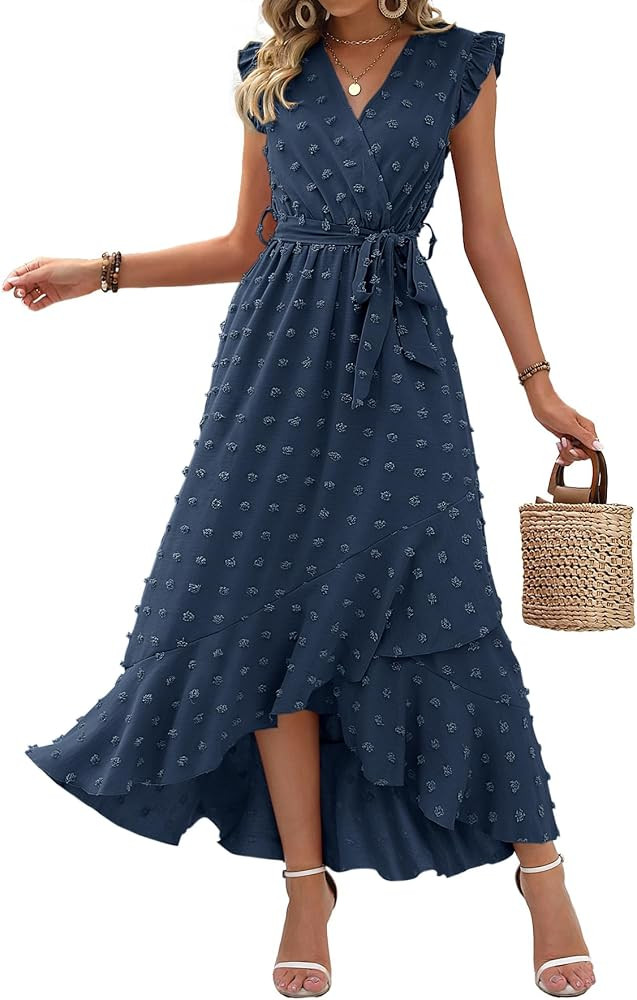 BTFBM Swiss Dot Wedding Guest Dresses for Women | Amazon (US)