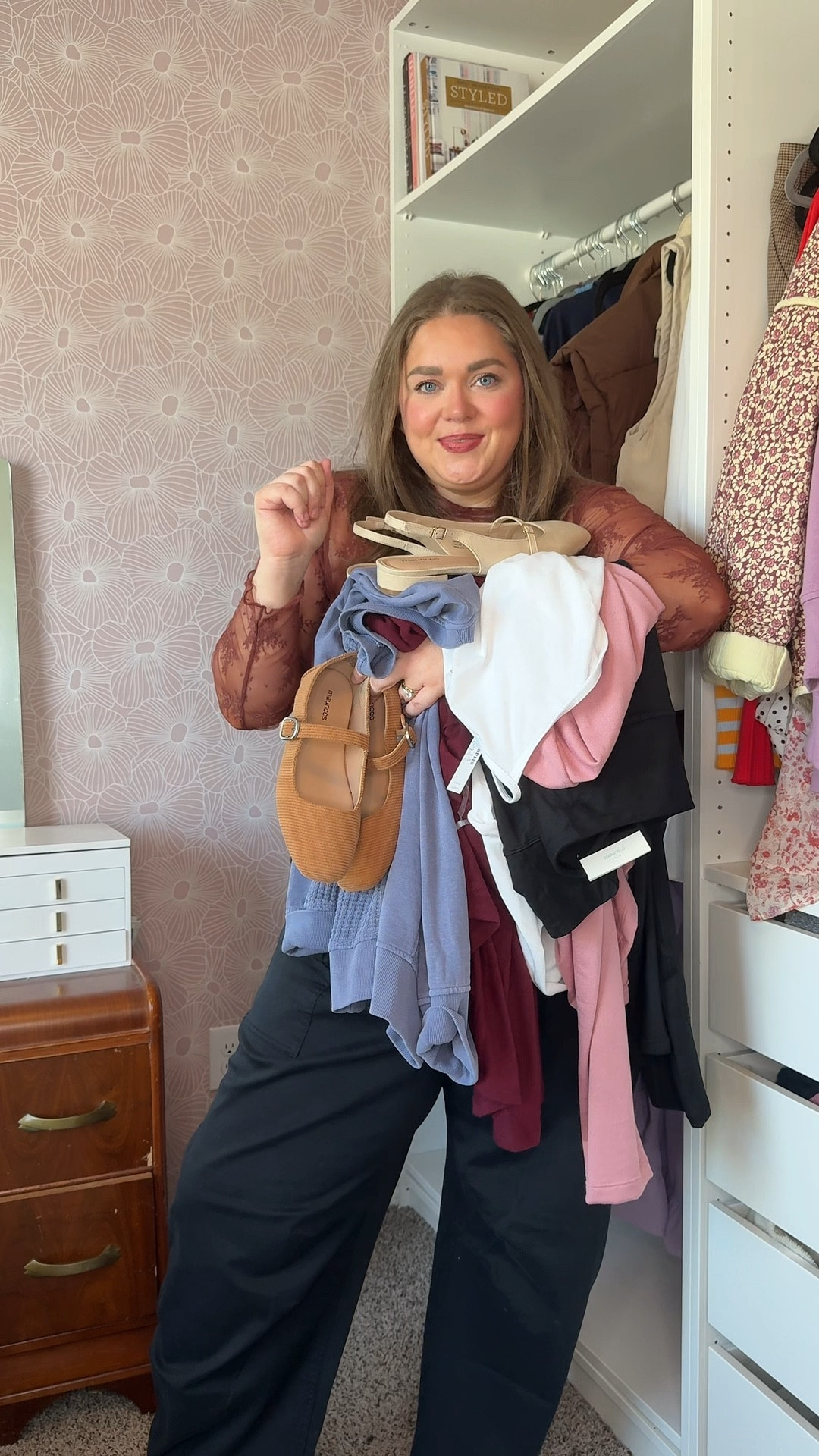 Maurices haul!! Wearing 2x in barrel pants but could size down. 1x in lace top, xxl in pink tie cardigan, 1x in white cami, 2x in blue sweatshirt, xxl in sweater dress 

#LTKFindsUnder50 #LTKPlusSize