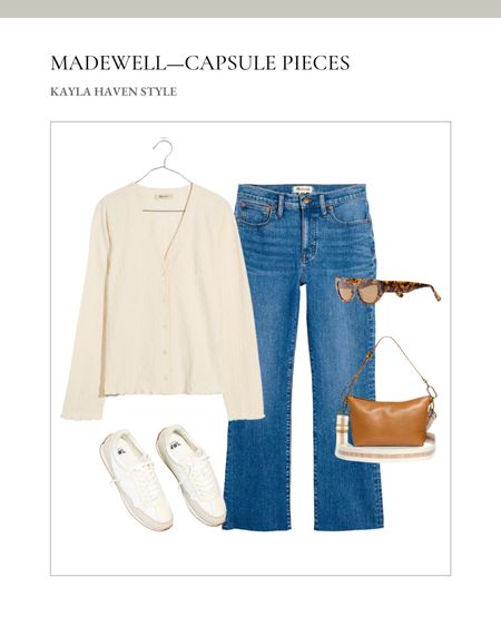 Casual Madewell capsule outfit! 

Jeans, denim, Madewell, crossbody, purse, sunglasses, sneakers, outfit 

#LTKFind #LTKstyletip #LTKfit