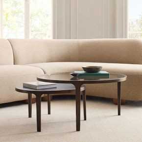 Elwell Glass & Metal Nesting Coffee Tables (24"–32") | West Elm (US)
