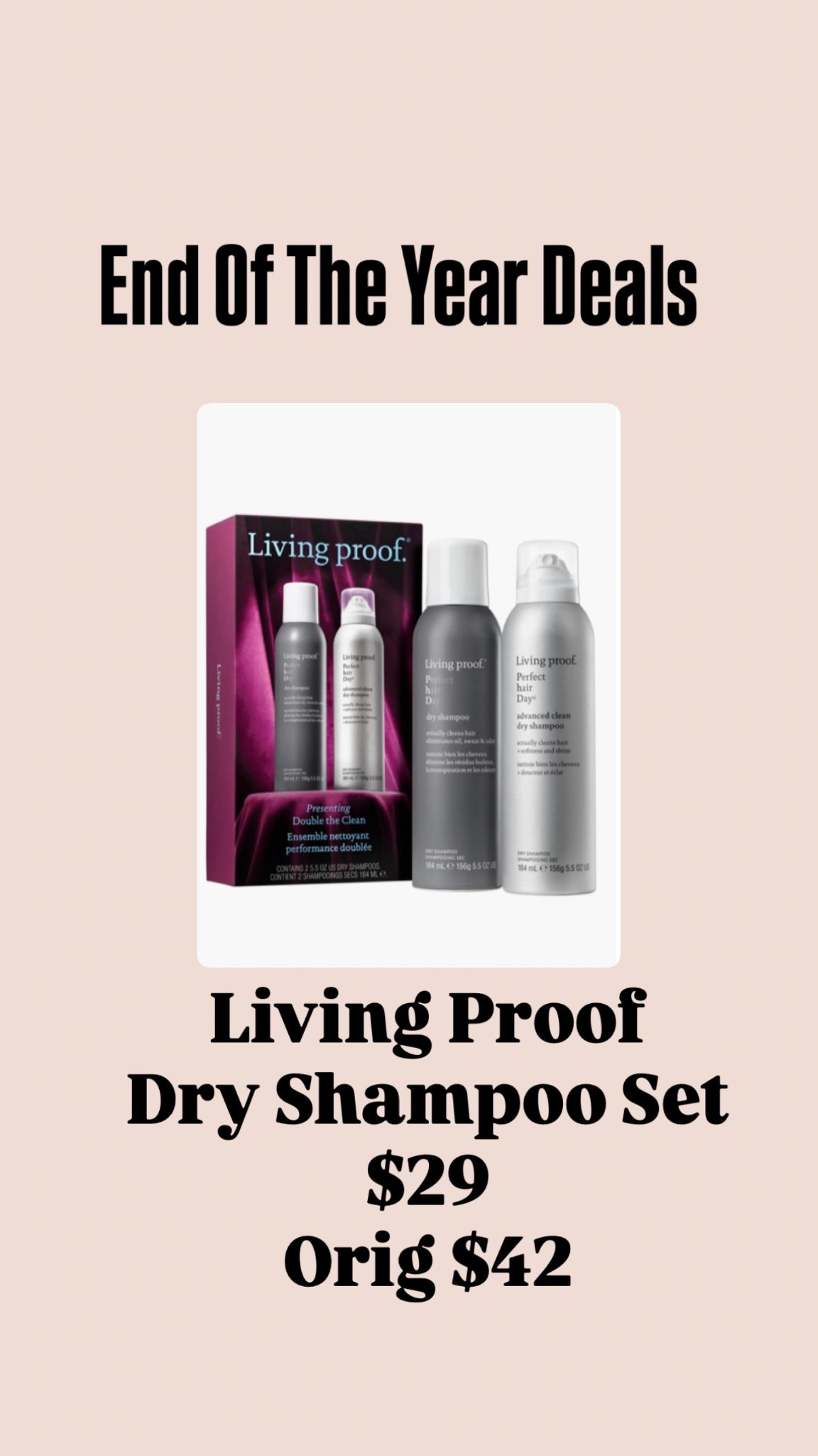 Living proof sale 
Dry shampoo 
Nordstrom sale 
Beauty finds 

#LTKBeauty #LTKFindsUnder50 #LTKSaleAlert
