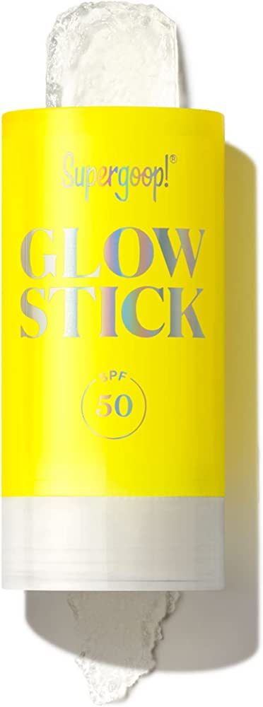 Supergoop! Glow Stick, 0.7 oz - SPF 50 PA++++ Dry Oil Sunscreen Stick for Face & Body - Brightens... | Amazon (US)