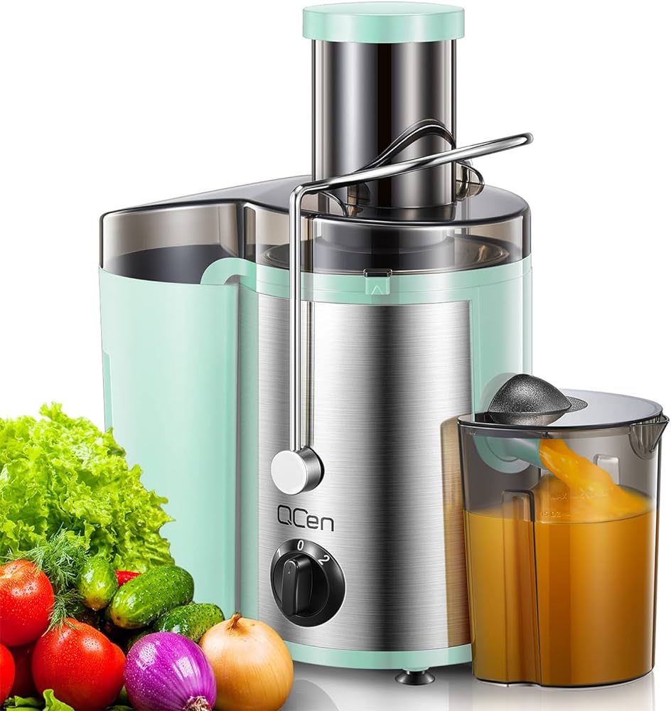 Juicer Machine, 500W Centrifugal Juicer Extractor with Wide Mouth 3” Feed Chute for Fruit Veget... | Amazon (US)