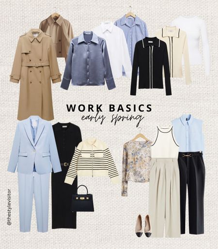 Work basics for spring 💖

Read the size guide/size reviews to pick the right size.

Leave a 🖤 to favorite this post and come back later to shop

Work outfit, workwear, office outfit, suit, fitted blazer, contrast hem cardigan, trench coat, crop trench coat, striped cardigan, printed top, sleeveless shirt, satin shirt, poplin shirt 

#LTKSeasonal #LTKeurope #LTKstyletip