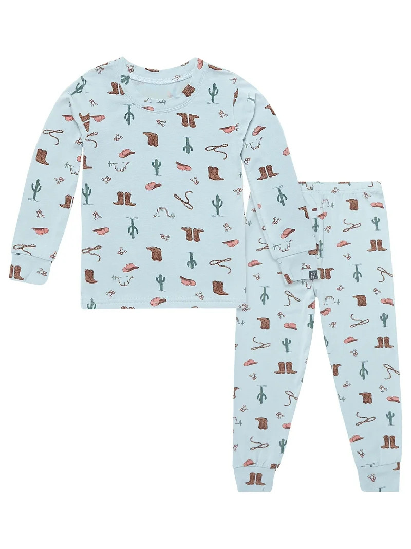 Modern Moments by Gerber Toddler Neutral Super Soft Pajama Set, 2-Piece, Sizes 12 Months-5T | Walmart (US)