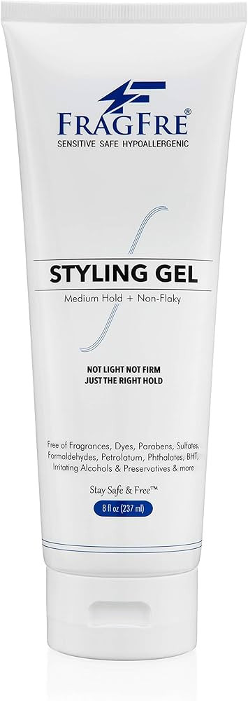 Styling Gel Fragrance Free 8 oz Medium Hold - Hair Styling Gel for Sensitive Skin - Hypoallergeni... | Amazon (US)