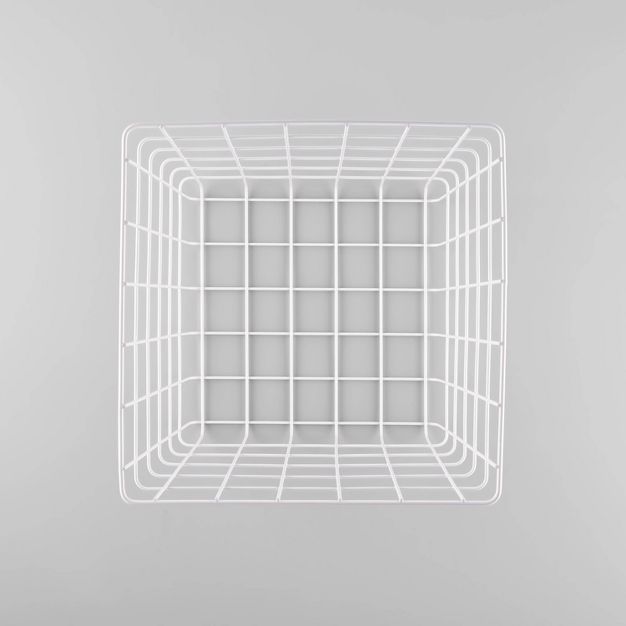 Decorative Wire Basket Square White - Brightroom&#8482; | Target