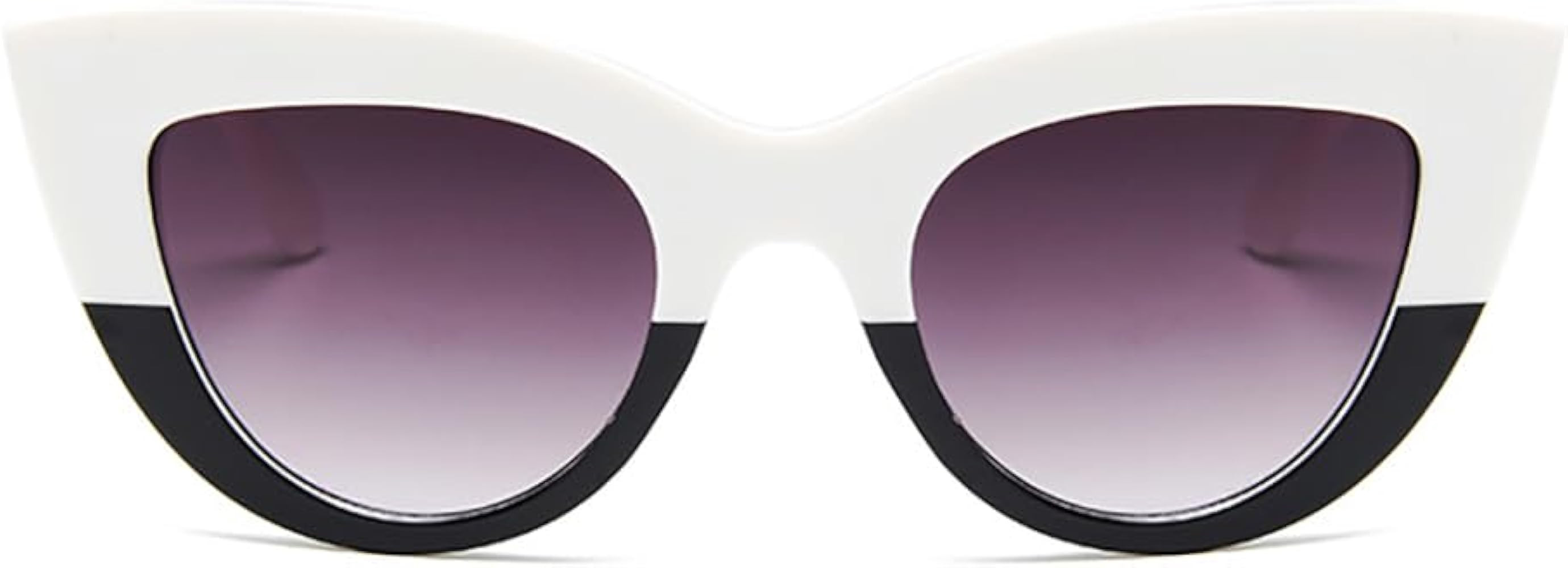 Armear Women Retro Cateye Sunglasses Trendy Thick Frame Non Polarized Lens | Amazon (US)