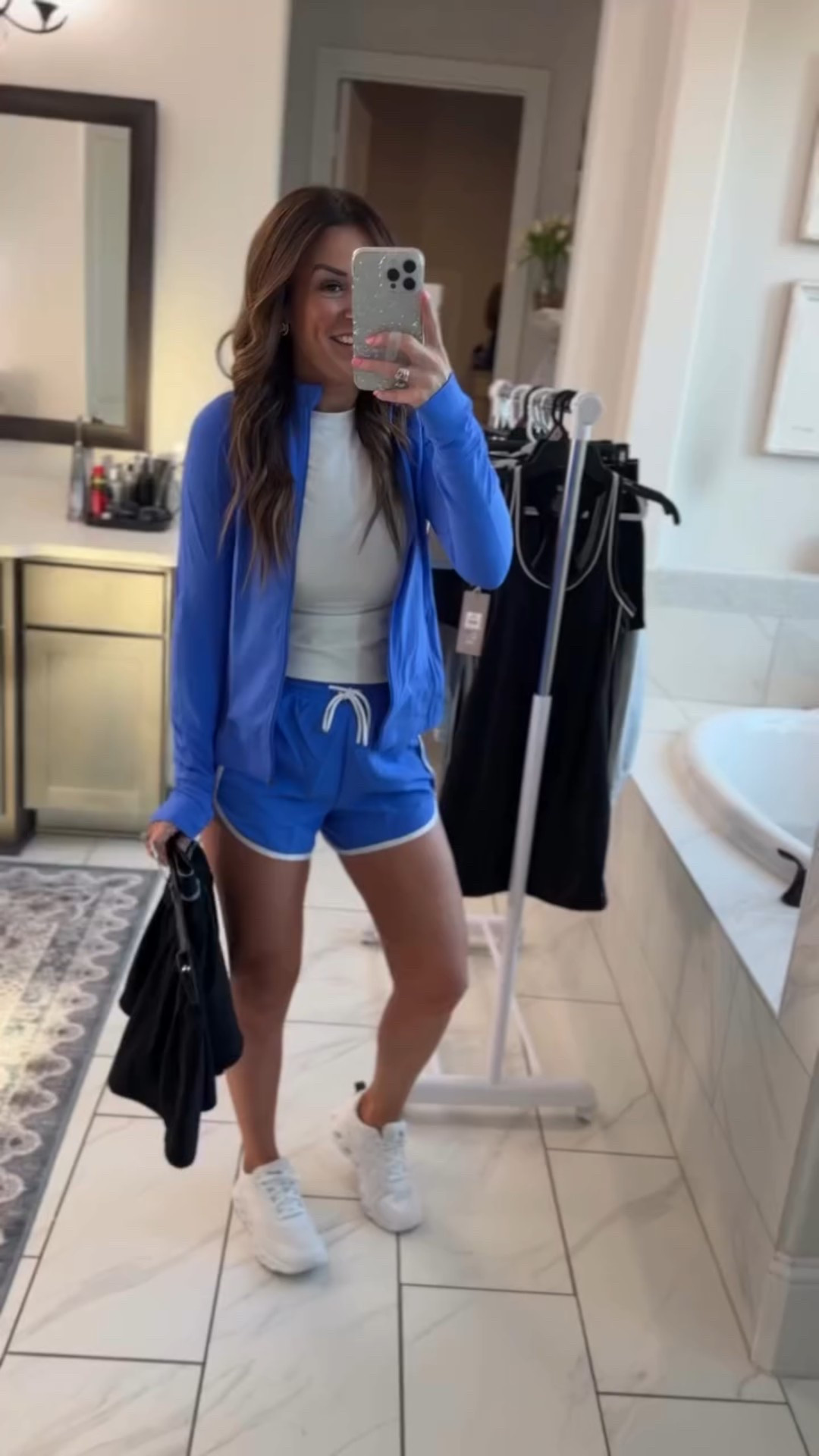 New Walmart Athletic Looks! 👏🏻 I’m 5”6 for reference, usually a 0-2, XS/S, 32D, 135-140lbs. I’ll will say in my opinion, I believe the Avia brand runs big, I recommend sizing down or at least sticking with your regular size! 
Skirts: XS (yes, there’s built in shorts) 
Dresses: wearing a small, but would have preferred the XS (yes, there’s also built in shorts in the dresses)
Jackets: XS
Sneakers: I did my normal sneaker size of 8.5 
White Longsleeve: it’s from Amazon and linked below, I did a small in it, it does run tight/small. 
Black Tank: It’s from Nike, I recommend doing your normal size, I did an XS.  

#LTKfitnessgoals #LTKmomlife #LTKgrwm