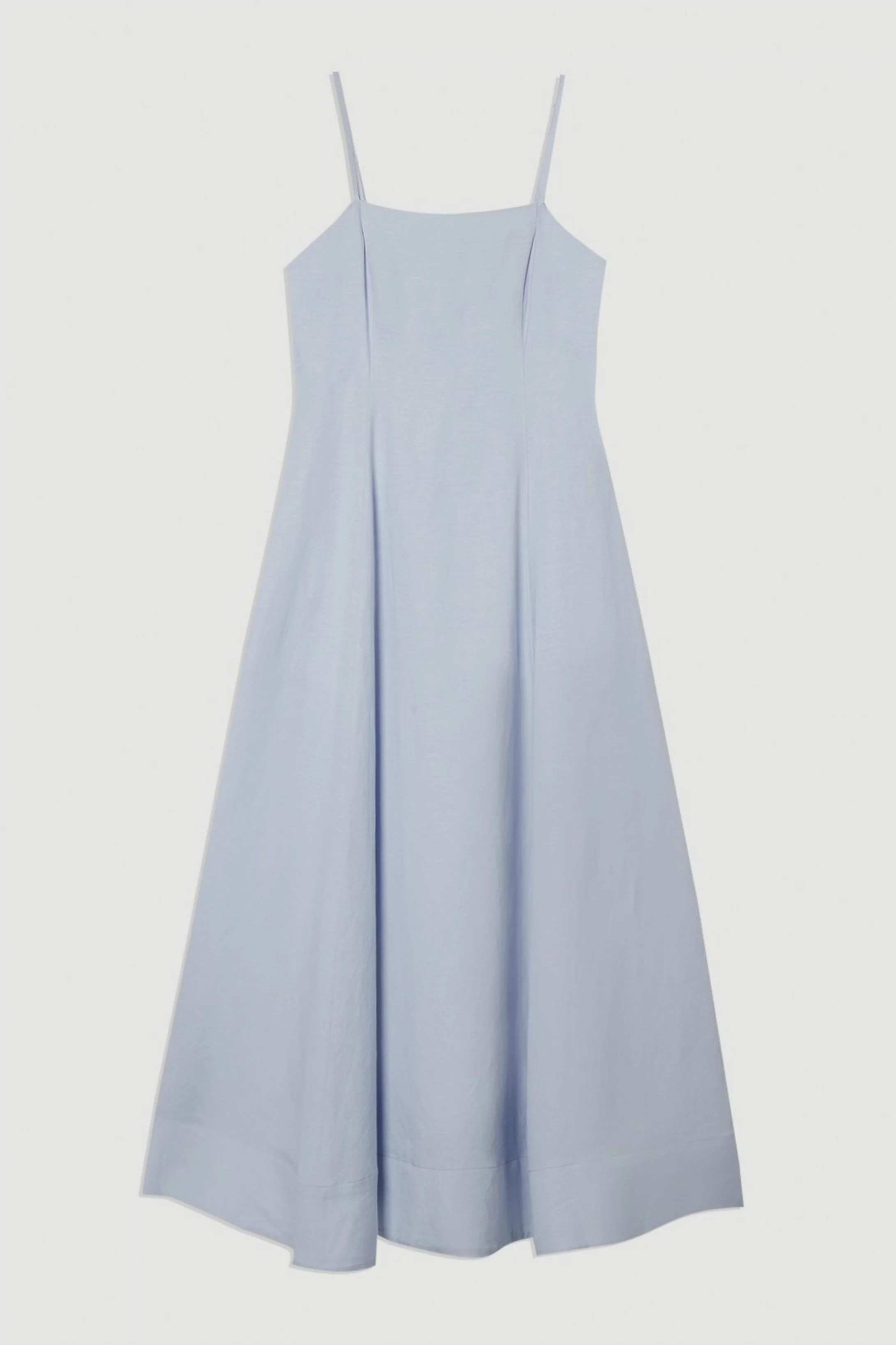 Viscose Linen Woven Maxi Prom Dress | Karen Millen US