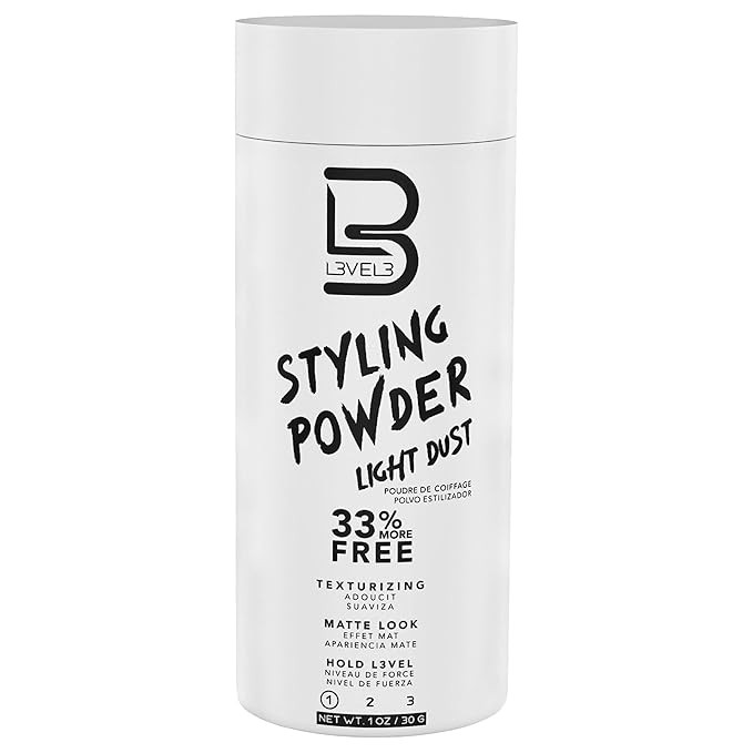 L3 Level 3 Light Hold Styling Powder - Natural Matte Hairstyle - Texturizing and Volumizing (30 G... | Amazon (US)