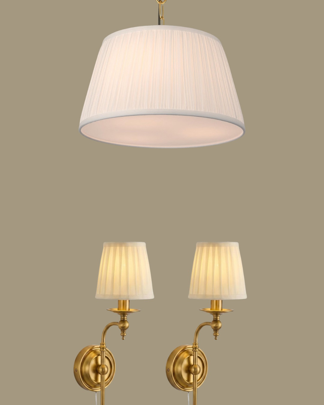 Found the cutest plug in sconces and drum pendant light on Amazon! I love the pleated shades on both! Cannot wait to see them in person! 

#LTKHome