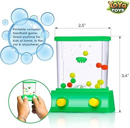 Handheld Water Game by YoYa Toys - 2 Pack Set of a Fish Ring Toss and a Basketball Aqua Arcade To... | Amazon (US)